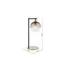 LYC4235 Lycia Table Lamp Satin Gold and Gold Ombre Glass