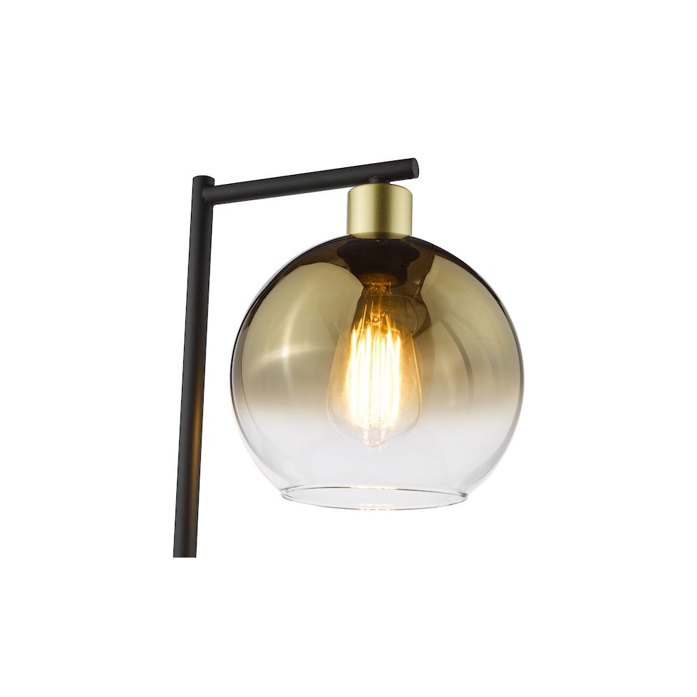 LYC4235 Lycia Table Lamp Satin Gold and Gold Ombre Glass