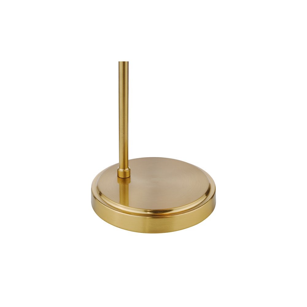 MAU4242 Maude Table Lamp Natural Brass and Ribbed Glass
