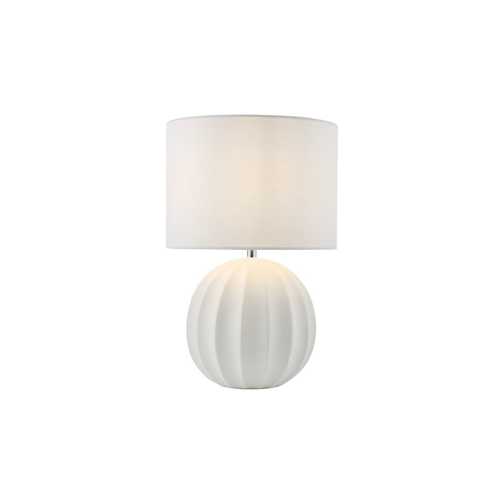 MAV4233 Mavis Ceramic Table Lamp Cream With Shade