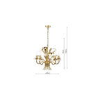 PHA0535 Phaedra 5 Light Pendant Gold