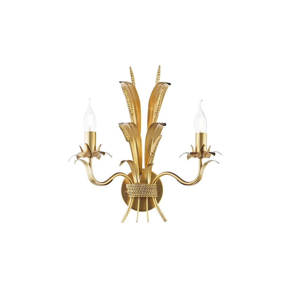 PHA0935 Phaedra 2 Light Wall Light Gold