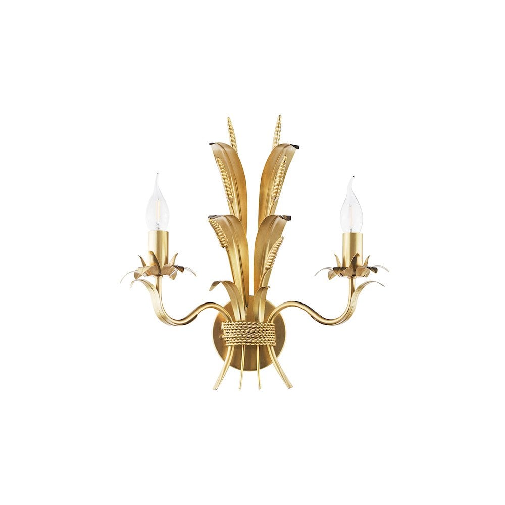 PHA0935 Phaedra 2 Light Wall Light Gold