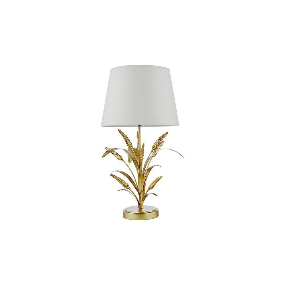 PHA4235 Phaedra Table Lamp Gold With Shade