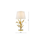 PHA4235 Phaedra Table Lamp Gold With Shade