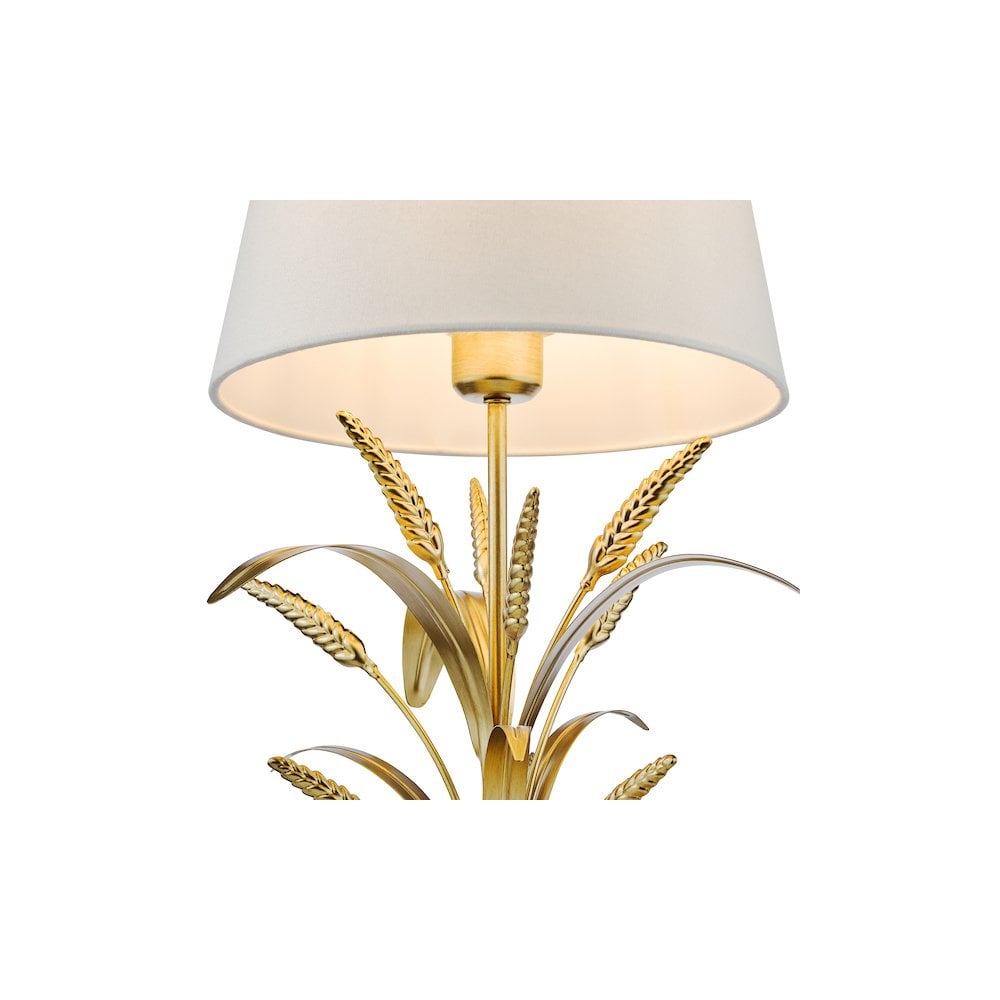 PHA4235 Phaedra Table Lamp Gold With Shade
