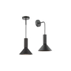 RAG0122 Ragnar Pendant/Wall Light Satin Black