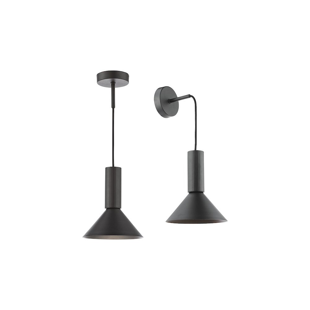 RAG0122 Ragnar Pendant/Wall Light Satin Black