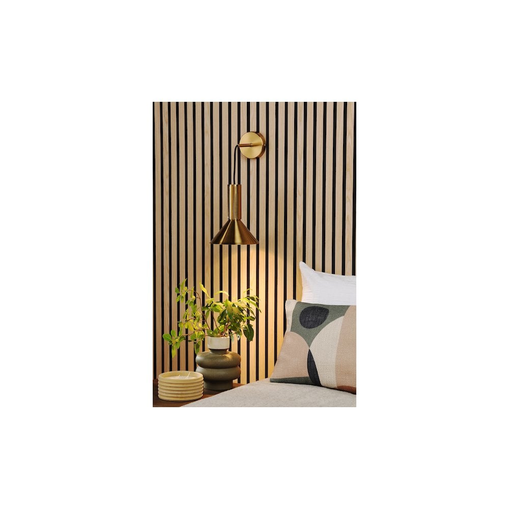 RAG0140 Ragnar Pendant/Wall Light Natural Brass