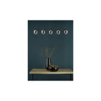 RAM0522 Ramona 5 Light Bar Pendant Matt Black and Smoked Ombre Glass LED