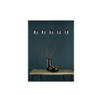 RAM0522 Ramona 5 Light Bar Pendant Matt Black and Smoked Ombre Glass LED