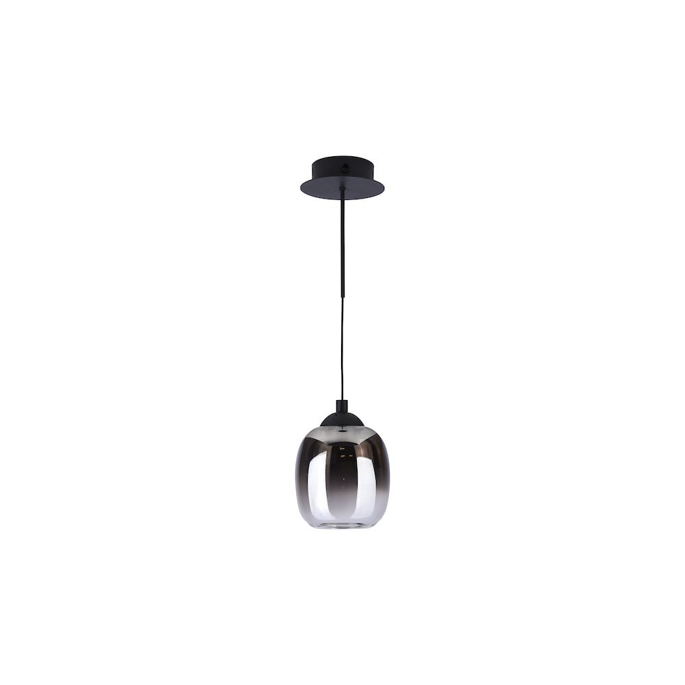 RAM0722 Ramona Pendant/Wall Light Matt Black Ombre Glass LED