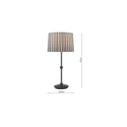 SOS4222 Sosa Table Lamp Matt Black With Shade