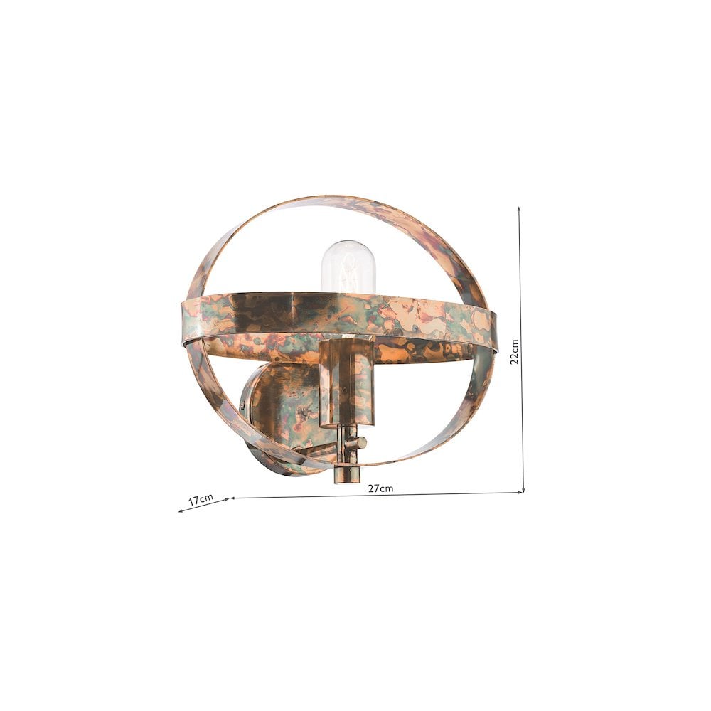SYM0764 Symbol Wall Light Mottled Copper