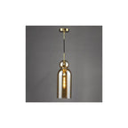 TAO0106 Tao Pendant Brushed Bronze and Amber Glass (S)