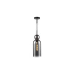 TAO0110 Tao Pendant Matt Black and Smoked Glass