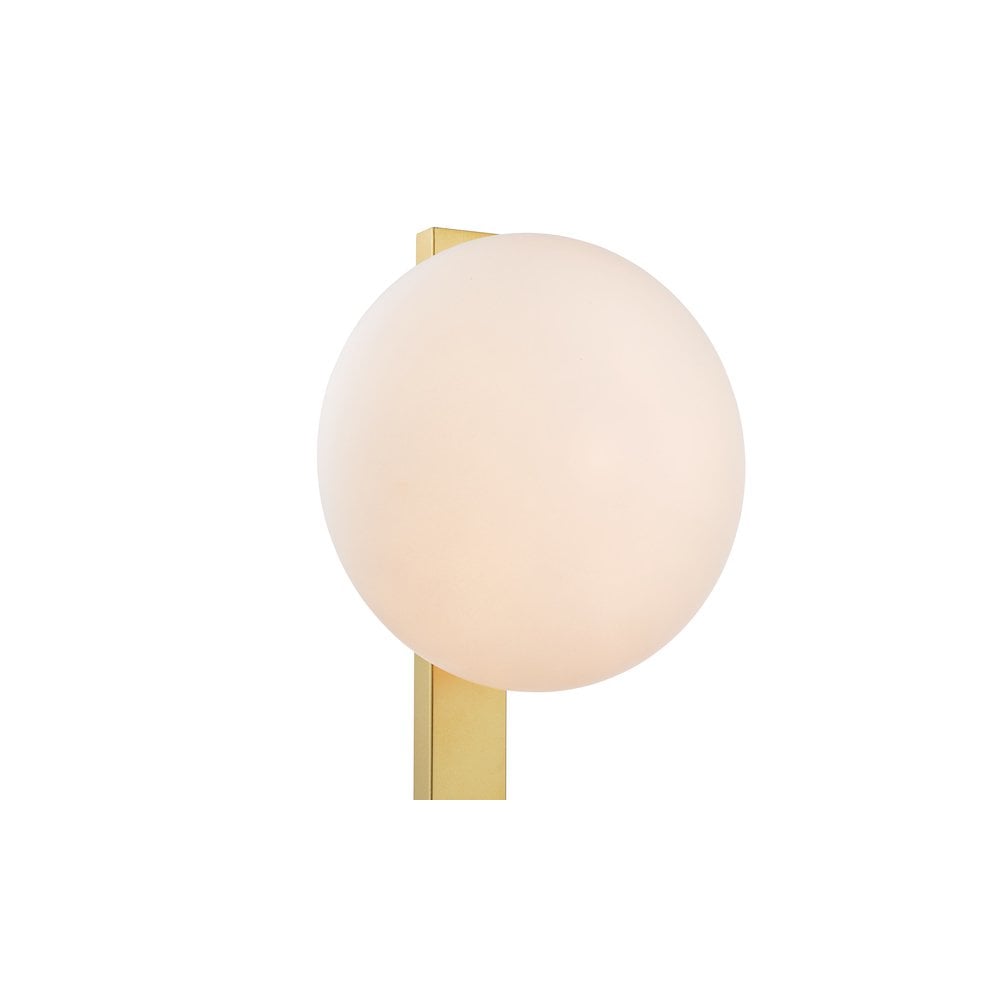 TAU4235 Tauri Table Lamp Matt Gold and Opal Glass