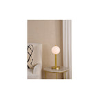 TAU4235 Tauri Table Lamp Matt Gold and Opal Glass
