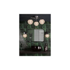 TEV5350 Teva Bathroom 3 Light Semi-Flush Polished Chrome and Faceted Acrylic IP44
