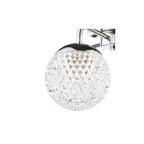 TEV5350 Teva Bathroom 3 Light Semi-Flush Polished Chrome and Faceted Acrylic IP44