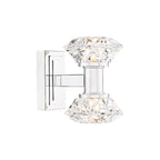 TIA0950 Tiana 2 Light Wall Light Polished Chrome and Faceted Acrylic