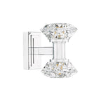 TIA0950 Tiana 2 Light Wall Light Polished Chrome and Faceted Acrylic