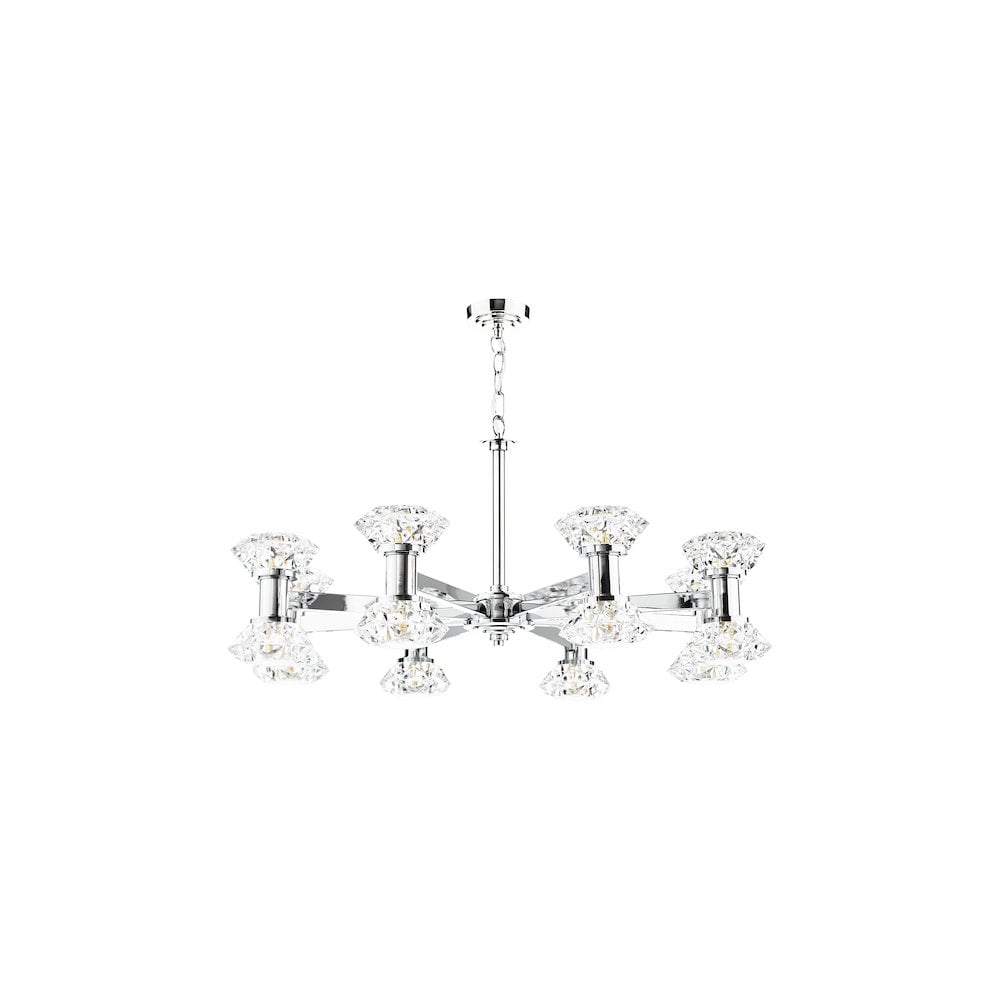 TIA1650 Tiana 16 Light Armed Pendant Polished Chrome