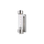 TOM0738 Tommaso Bathroom Wall Light Polished Nickel and Ribbed Glass IP44