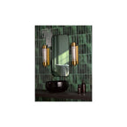 TOM0763 Tommaso Bathroom Wall Light Antique Bronze and Ribbed Glass IP44 (S)