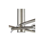 ZON5338 Zonda 3 Light Semi-Flush Brushed Nickel and Crystal