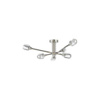 ZON6438 Zonda 6 Light Semi-Flush Brushed Nickel and Crystal