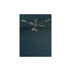 ZON6438 Zonda 6 Light Semi-Flush Brushed Nickel and Crystal