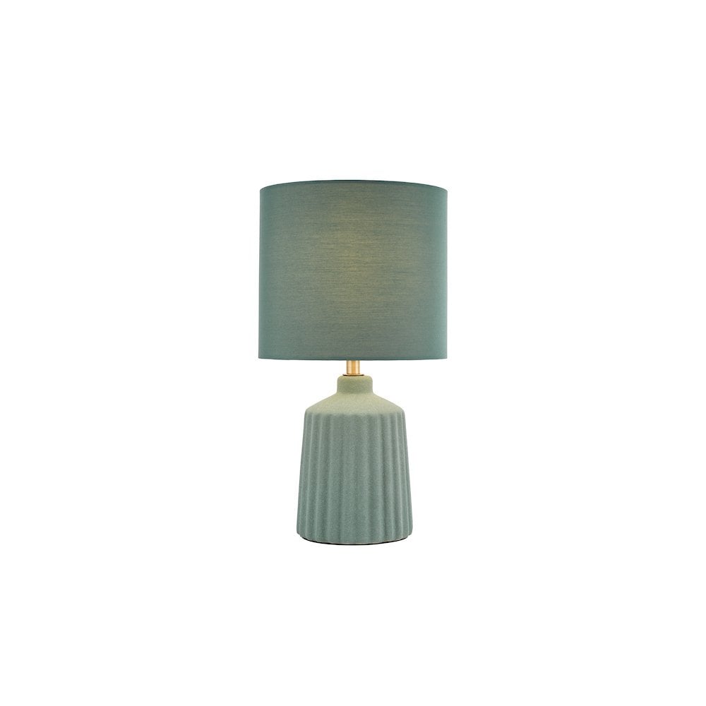 CHL4124 Chloris Small Table Lamp Green With Shade