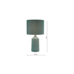 CHL4324 Chloris Large Table Lamp Green With Shade