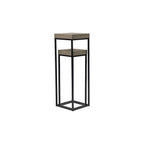001FAB001 Fabio Nest of 2 Plant Stand Oak Style Effect