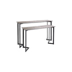 001LUL002 Lulani Nested Console Table Brown Stone