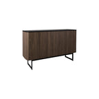 001MYR001 Myron Cabinet Mocha Veneer and Matt Black