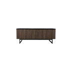 001MYR002 Myron Cabinet Mocha Veneer and Matt Black