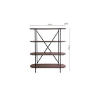 001POE001 Poe Shelves Mocha Veneer and Matt Black