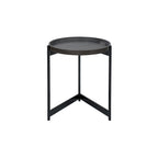 001TOM001 Tomal Round Table Dark Oak Style Effect