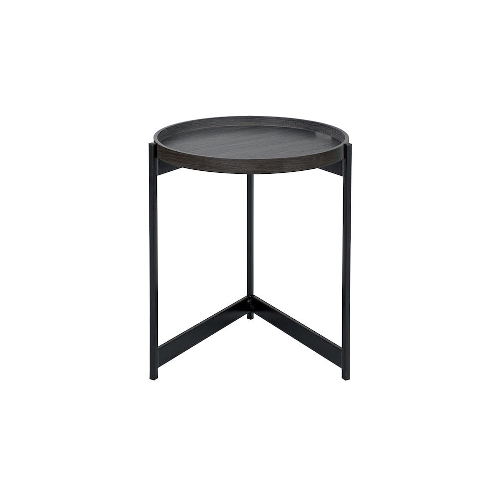 001TOM001 Tomal Round Table Dark Oak Style Effect