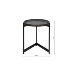 001TOM001 Tomal Round Table Dark Oak Style Effect