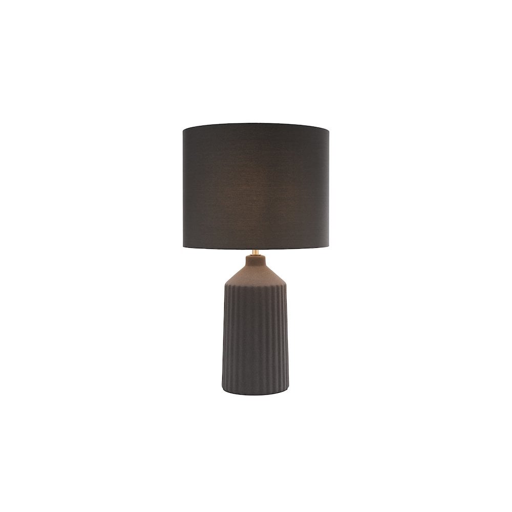 CHL4339 Chloris Large Table Lamp Grey With Shade