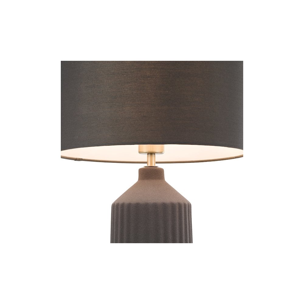 CHL4339 Chloris Large Table Lamp Grey With Shade