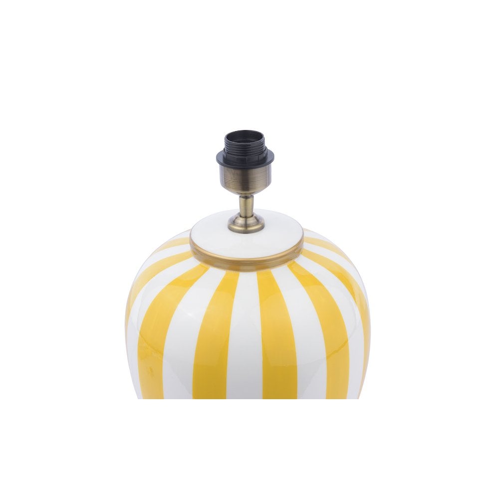 CIR4226-ULY1415 Circus Table Lamp Yellow and White With Shade