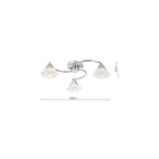 DIL5350 Dilys 3 Light Semi-Flush Polished Chrome