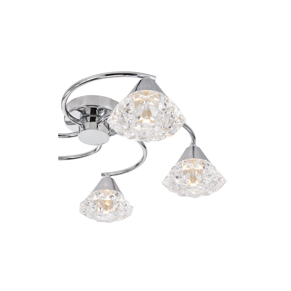 DIL5450 Dilys 5 Light Semi-Flush Polished Chrome