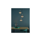 FAB0338 Fabrienne 3 Light Cluster Pendant Satin Nickel and Smoked Glass