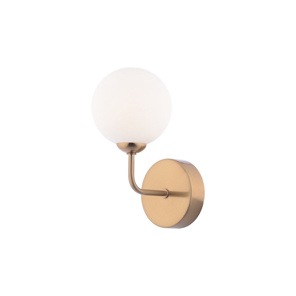 FEY0763-02 Feya Wall Light Antique Bronze and Opal Glass