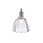 HAD0161-11 Hadano Pendant Antique Chrome and Scalloped Bell Glass